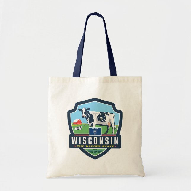 State Pride | Wisconsin 2 Tote Bag (Front)