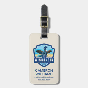 State Pride   Wisconsin Luggage Tag