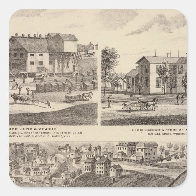 State Prison of Minnesota Square Sticker (Front)