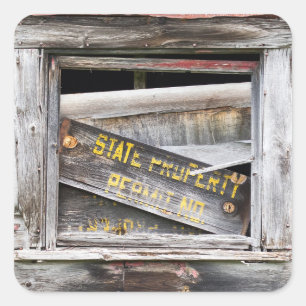 State Property Square Sticker