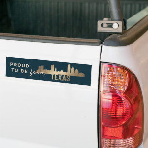 State Proud Texas Gold Bumper Sticker