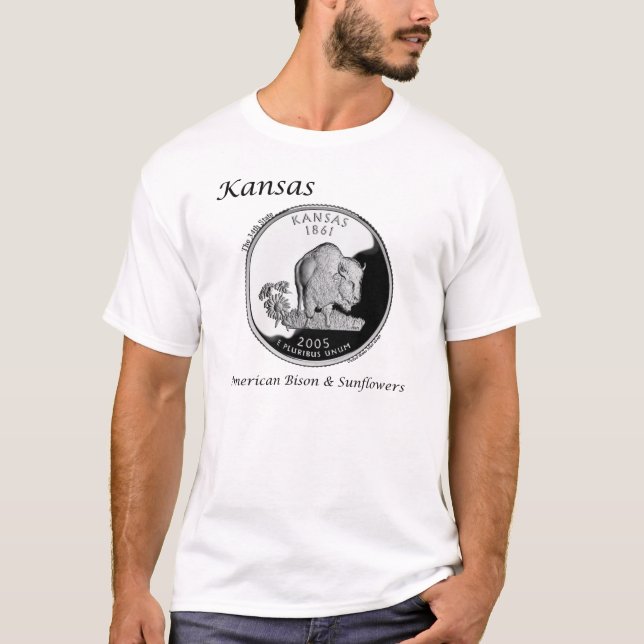 State Quarter - Kansas T-Shirt (Front)