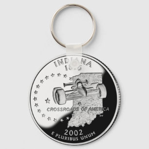 State Quarter of Indiana Reverse Side Faux Key Ring