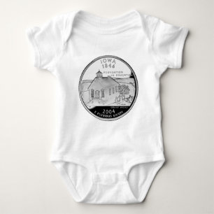 State Quarter of Iowa Reverse Side Faux Baby Bodysuit