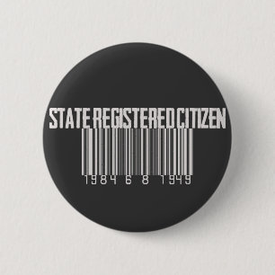 State Registered Citizen 6 Cm Round Badge