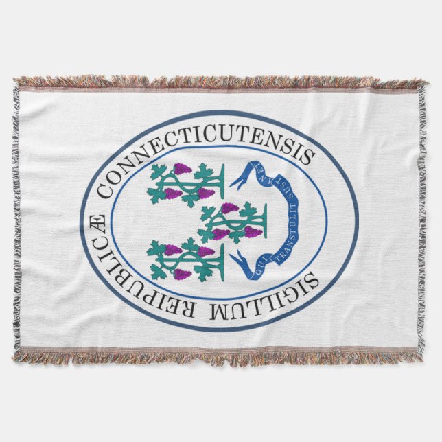 State seal of Connecticut Throw Blanket (Front)