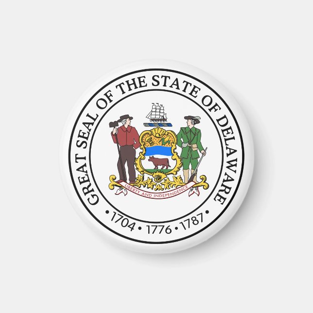 State Seal of Delaware Magnet (Front)