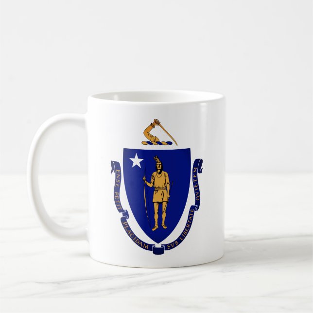 State Seal of Massachusetts Coffee Mug (Left)