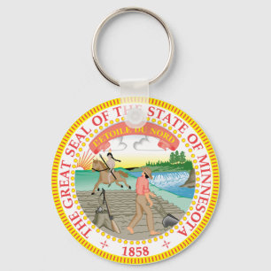 State Seal of Minnesota Key Ring