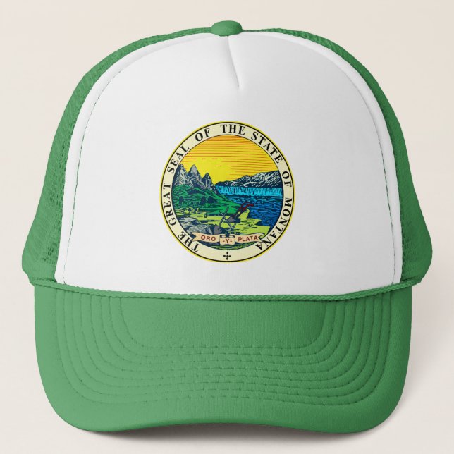 State Seal of Montana (USA) Trucker Hat (Front)