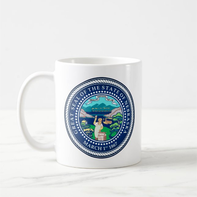 State Seal of Nebraska Coffee Mug (Left)
