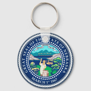 State Seal of Nebraska Key Ring