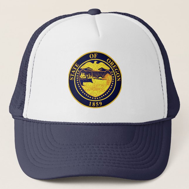 State Seal of Oregon Trucker Hat (Front)