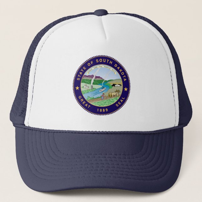 State Seal of South Dakota Trucker Hat (Front)