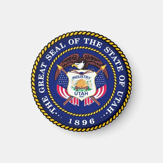 State Seal of Utah Magnet (Front)