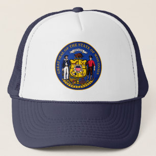 State Seal of Wisconsin Trucker Hat