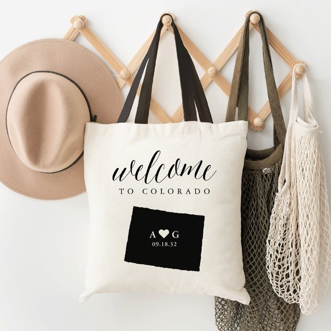 State Silhouette Wedding Welcome Tote | Colorado Bag (Creator Uploaded)