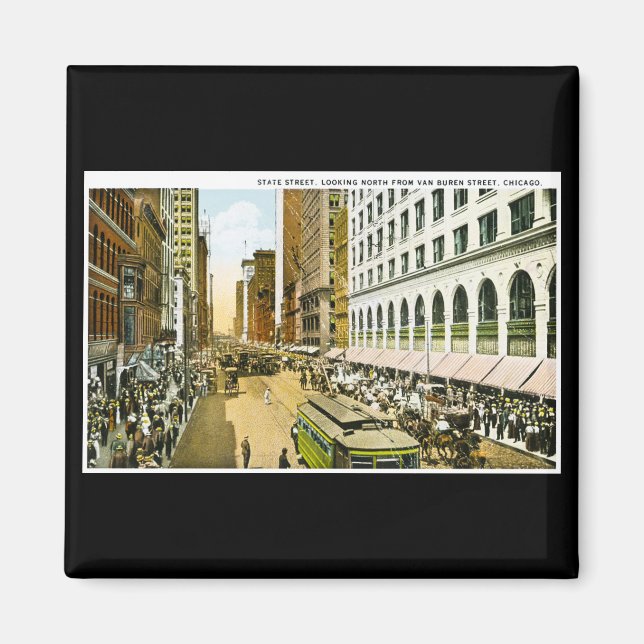 State Street, Chicago, Illinois Magnet (Front)