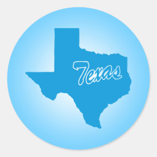 State Texas Classic Round Sticker