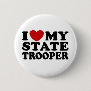State Trooper 6 Cm Round Badge