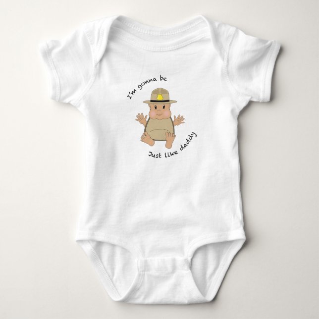 State trooper daddy baby bodysuit (Front)
