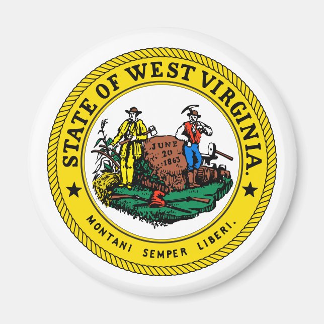 State Virginia, USA Magnet (Front)