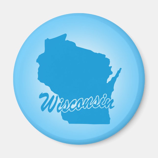 State Wisconsin Magnet (Front)