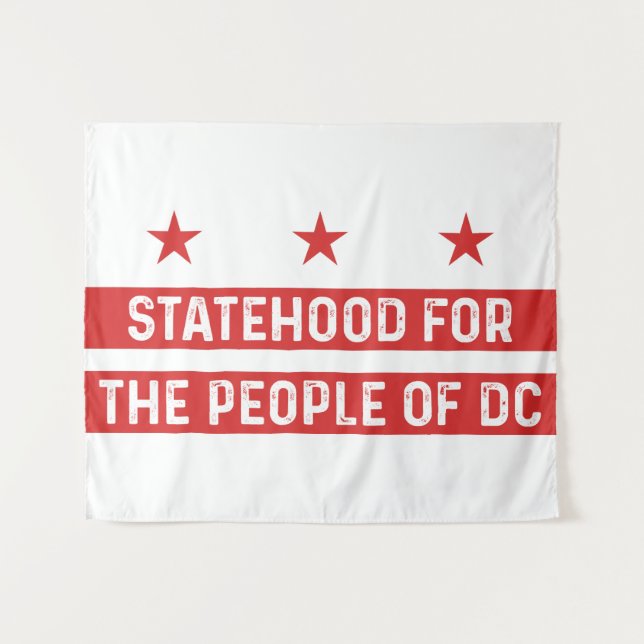 statehood for the people of Washington dc  Tapestry (Front (Horizontal))