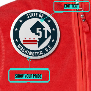 Statehood for Washington DC Logo Button