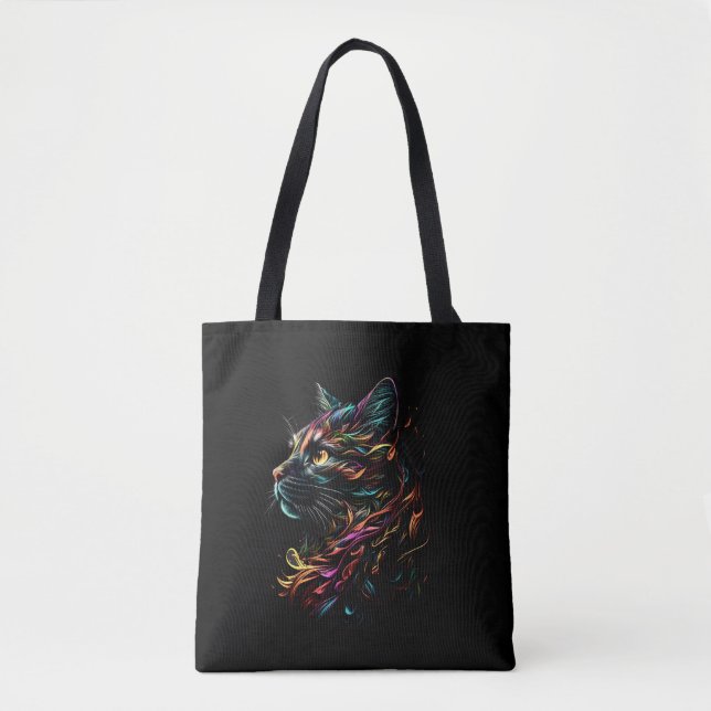 Stately Feline Profile  Tote Bag (Front)