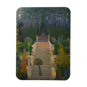 Stately Garden in Palma de Mallorca Magnet