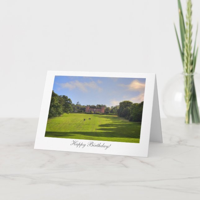 Stately Home - Happy Birthday Card (Front)