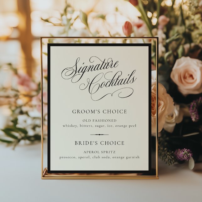 STATELY Signature Cocktails Wedding Poster (Creator Uploaded)
