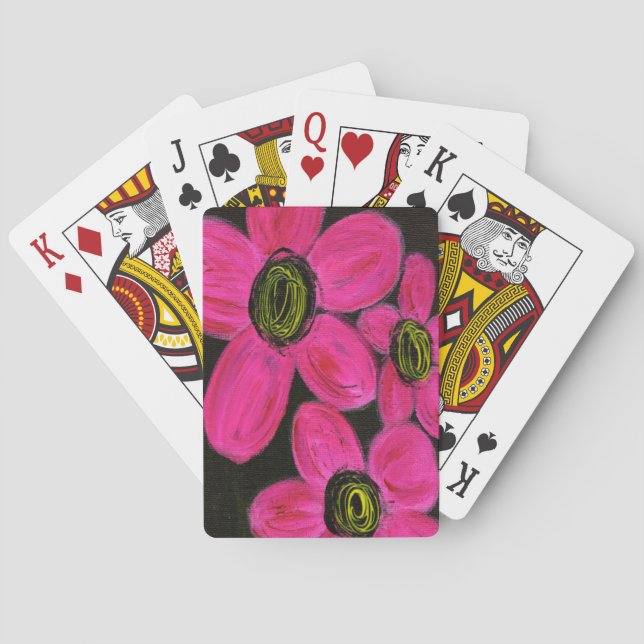 Statement Flower Classic Playing Card Deck (Back)
