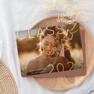 Statement Foil   Photo Graduation Announcement