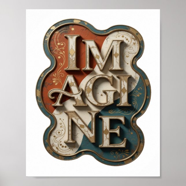 Statement Gold IMAGINE Statement Design Poster (Front)