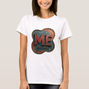 Statement Gold ME EST 2001 Statement Design T-Shirt