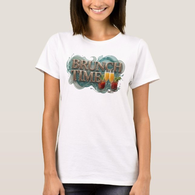 Statement Orange BRUNCH TIME Tee (Front)