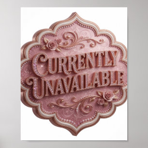 Statement Pink CURRENTLY UNAVAILABLE Poster