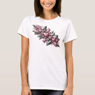 Statement Red ABSTRACT ART Fashion Print T-Shirt