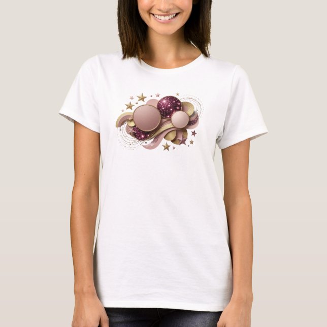 Statement Red ABSTRACT ART Graphic Tee (Front)