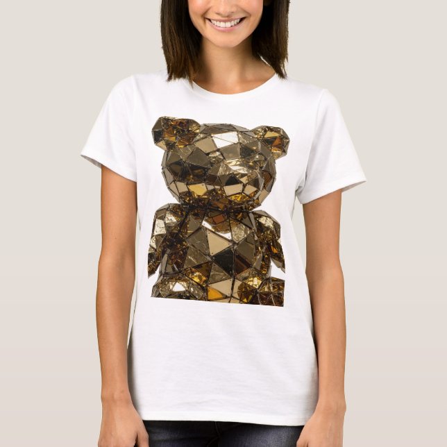 Statement Silver ABSTRACT ART Design v2 T-Shirt (Front)