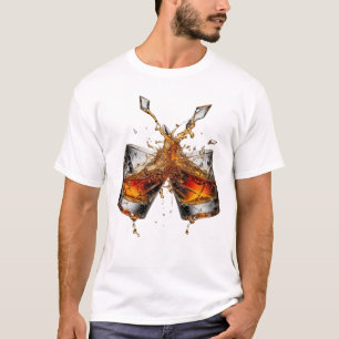 Statement Silver WHISKY SPLASH Slogan Tee