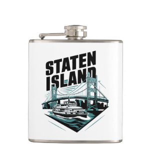 Staten Island New York Ferry Hip Flask