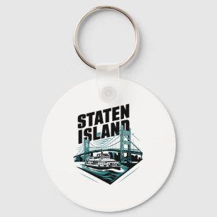 Staten Island New York Ferry Key Ring