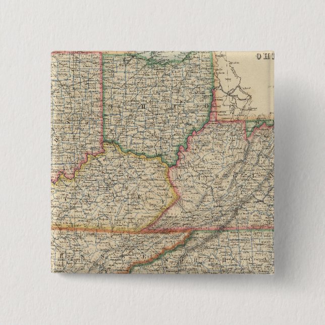 States of Delaware and Maryland 15 Cm Square Badge (Front)