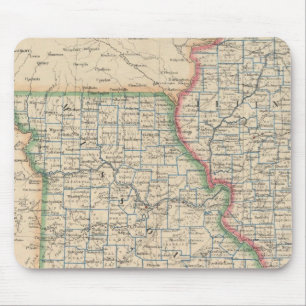 States of Illinois, Missouri, and Arkansas Mouse Pad