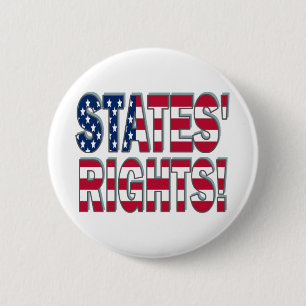 States Rights 6 Cm Round Badge
