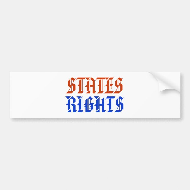 STATES RIGHTS BUMPER STICKER (Front)