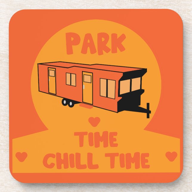 Static Caravan Home Gift Coaster (Front)